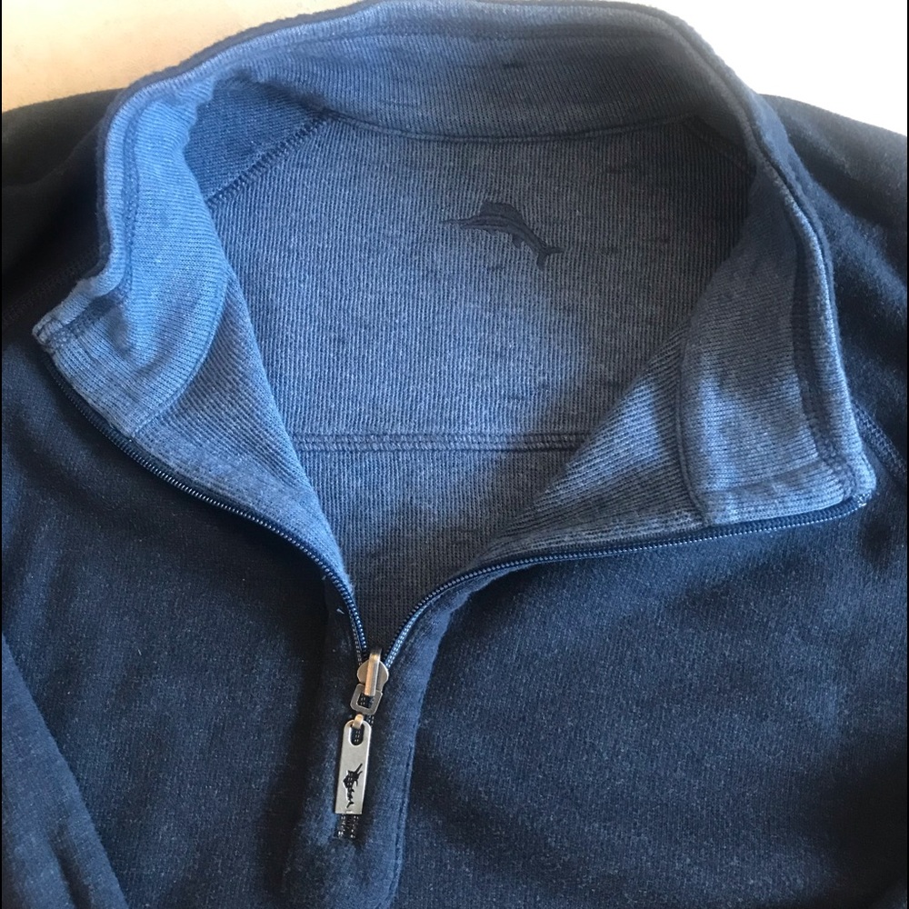 TOMMY BAHAMA FLIPSHORE HALF ZIP REVERSIBLE PULLOVER